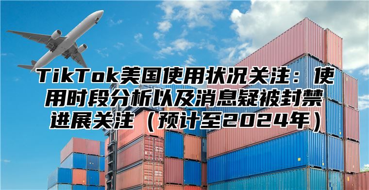 TikTok美国使用状况关注：使用时段分析以及消息疑被封禁进展关注预计至2025年