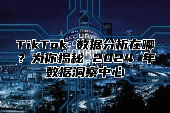 TikTok 数据分析在哪？为你揭秘 2025 年数据洞察中心