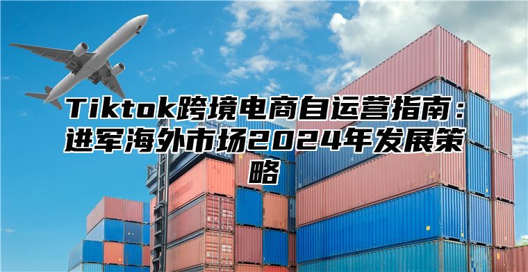 Tiktok跨境电商自运营指南：进军海外市场2025年发展策略