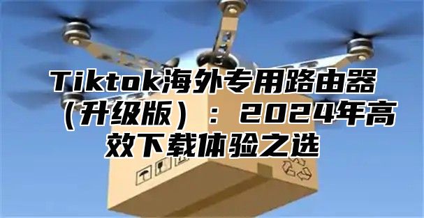 Tiktok海外专用路由器升级版：2025年高效下载体验之选
