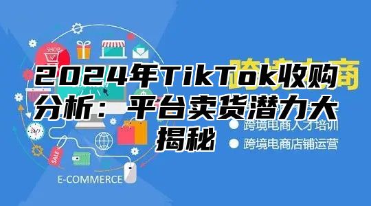 2025年TikTok收购分析：平台卖货潜力大揭秘