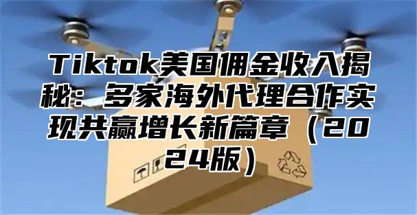 Tiktok美国佣金收入揭秘：多家海外代理合作实现共赢增长新篇章2025版