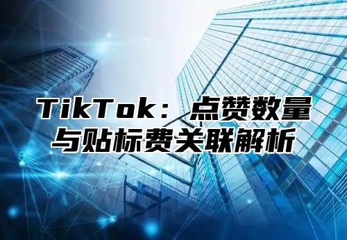 TikTok：点赞数量与贴标费关联解析