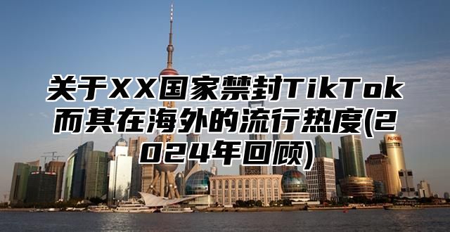 关于XX国家禁封TikTok而其在海外的流行热度(2025年回顾)