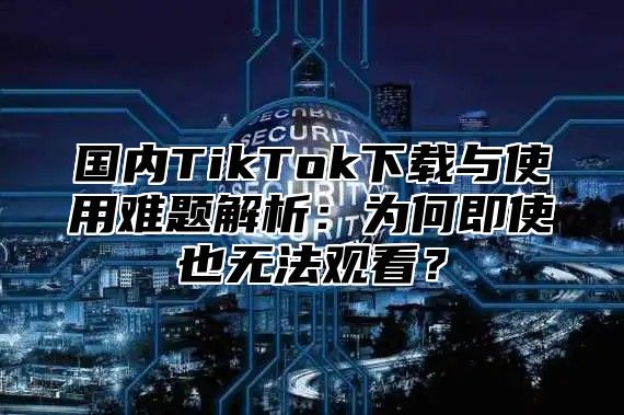 国内TikTok下载与使用难题解析：为何即使也无法观看？