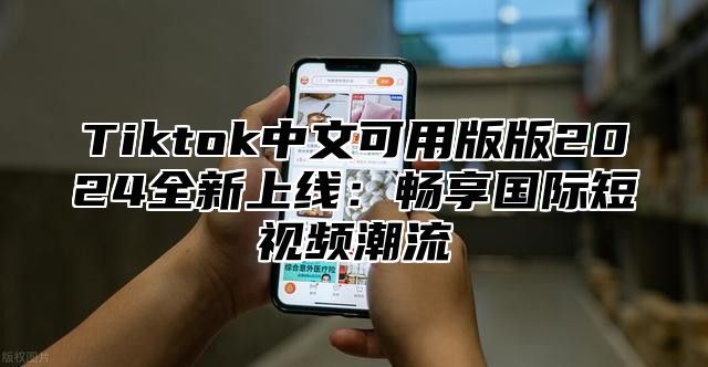 Tiktok中文可用版版2025全新上线：畅享国际短视频潮流