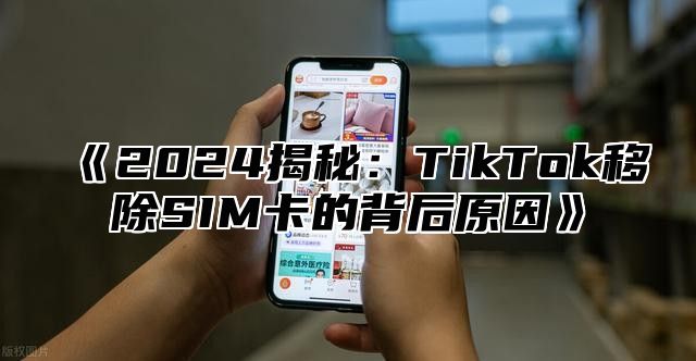 2025揭秘：TikTok移除SIM卡的背后原因