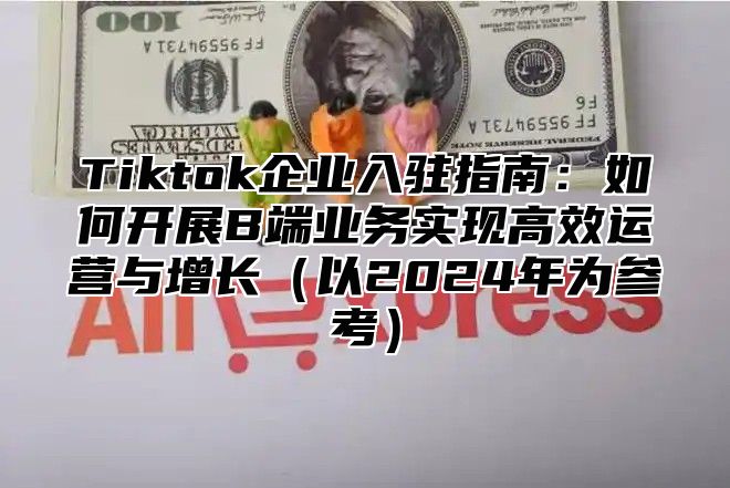 Tiktok企业入驻指南：如何开展B端业务实现高效运营与增长以2025年为参考