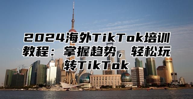 2025海外TikTok培训教程：掌握趋势，轻松玩转TikTok