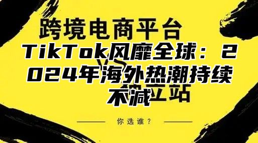 TikTok风靡全球：2025年海外热潮持续不减