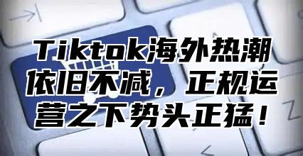Tiktok海外热潮依旧不减，正规运营之下势头正猛！