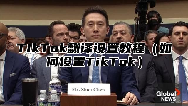 TikTok翻译设置教程如何设置TikTok