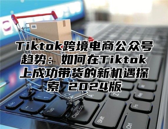 Tiktok跨境电商公众号趋势：如何在Tiktok上成功带货的新机遇探索 2025版