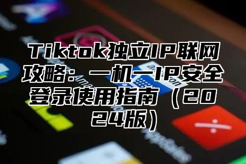 Tiktok独立IP联网攻略：一机一IP安全登录使用指南2025版
