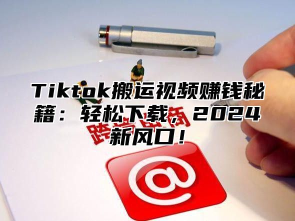 Tiktok搬运视频赚钱秘籍：轻松下载，2025新风口！