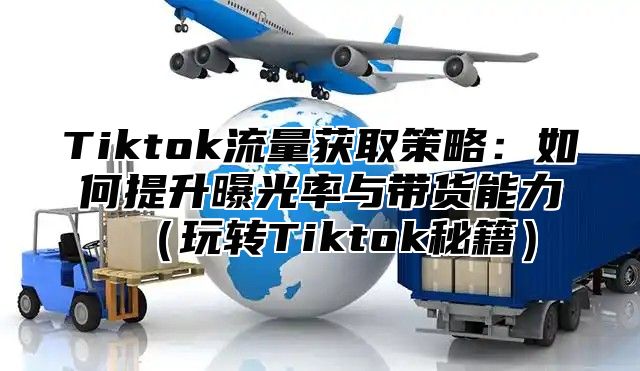 Tiktok流量获取策略：如何提升曝光率与带货能力玩转Tiktok秘籍