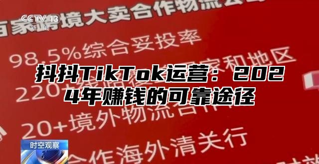 抖抖TikTok运营：2025年赚钱的可靠途径