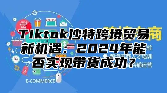 Tiktok沙特跨境贸易新机遇：2025年能否实现带货成功？