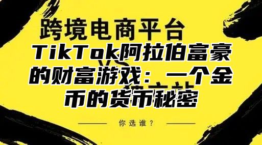 TikTok阿拉伯富豪的财富游戏：一个金币的货币秘密