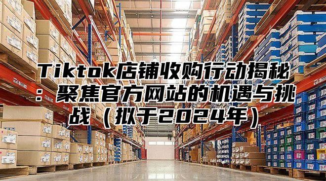 Tiktok店铺收购行动揭秘：聚焦官方网站的机遇与挑战拟于2025年