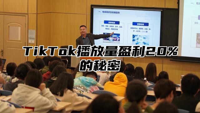 TikTok播放量盈利20%的秘密