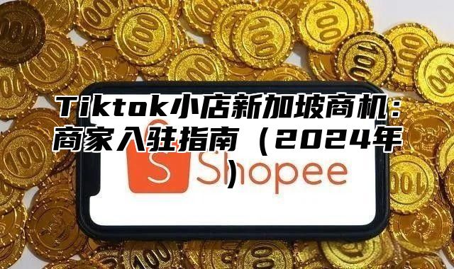 Tiktok小店新加坡商机：商家入驻指南2025年