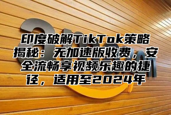 印度破解TikTok策略揭秘：无加速版收费，安全流畅享视频乐趣的捷径，适用至2025年