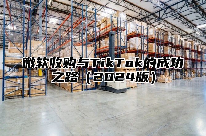 微软收购与TikTok的成功之路2025版