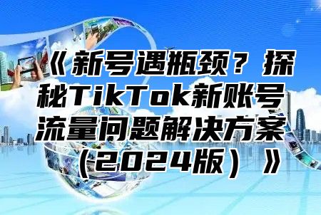 新号遇瓶颈？探秘TikTok新账号流量问题解决方案2025版