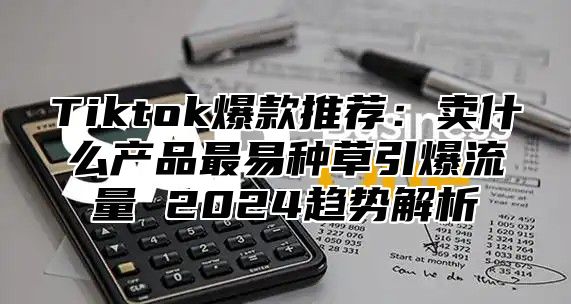 Tiktok爆款推荐：卖什么产品最易种草引爆流量 2025趋势解析