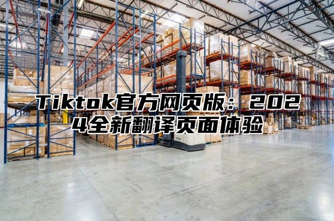 Tiktok官方网页版：2025全新翻译页面体验