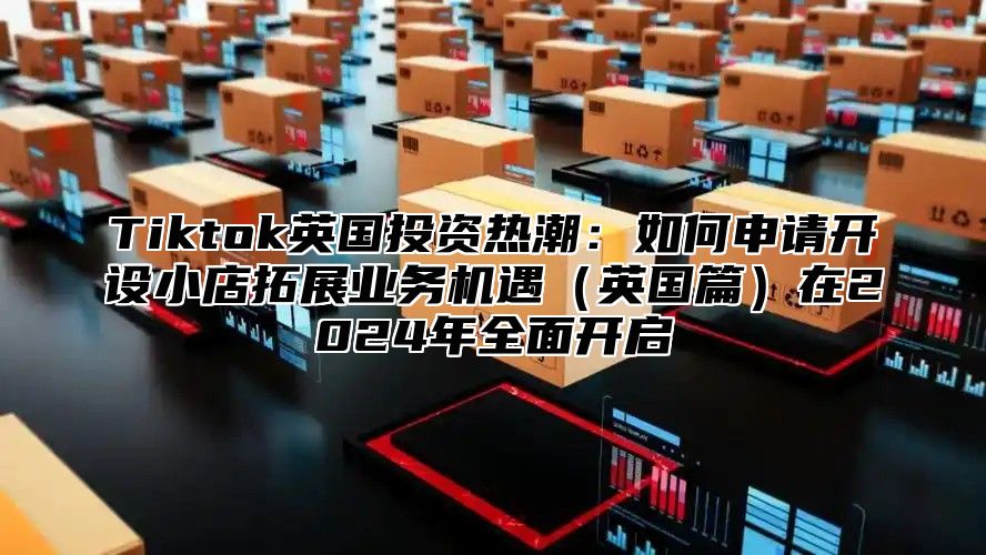Tiktok英国投资热潮：如何申请开设小店拓展业务机遇英国篇在2025年全面开启