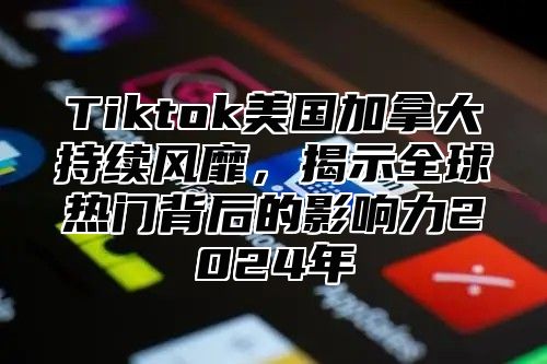 Tiktok美国加拿大持续风靡，揭示全球热门背后的影响力2025年