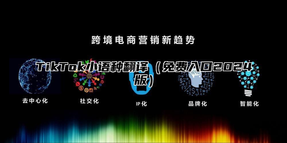 TikTok小语种翻译免费入口2025版