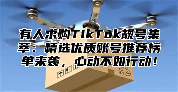 有人求购TikTok靓号集萃：精选优质账号推荐榜单来袭，心动不如行动！