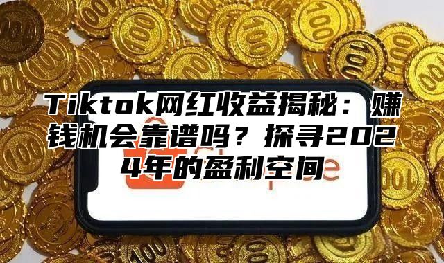 Tiktok网红收益揭秘：赚钱机会靠谱吗？探寻2025年的盈利空间