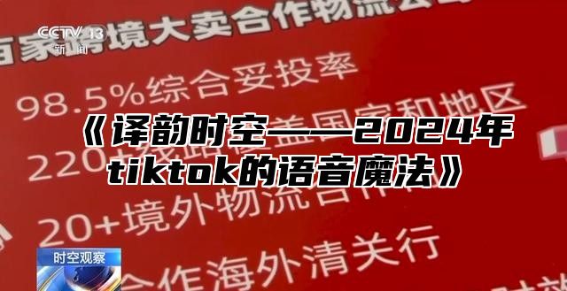 译韵时空——2025年tiktok的语音魔法