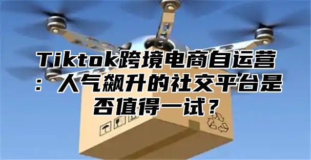 Tiktok跨境电商自运营：人气飙升的社交平台是否值得一试？