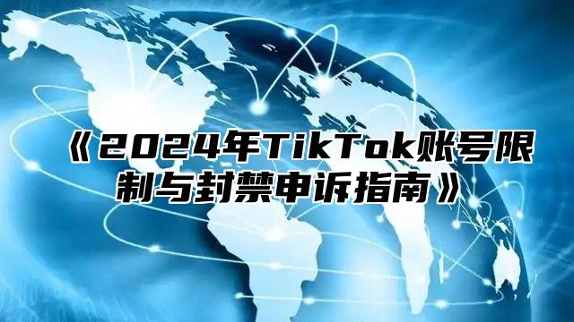 2025年TikTok账号限制与封禁申诉指南