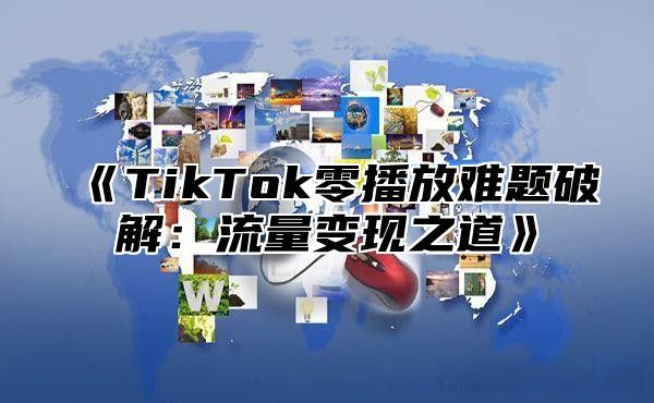 TikTok零播放难题破解：流量变现之道