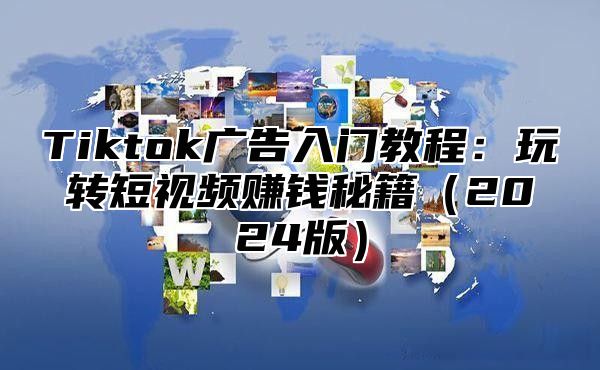 Tiktok广告入门教程：玩转短视频赚钱秘籍2025版
