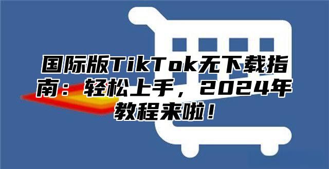 国际版TikTok无下载指南：轻松上手，2025年教程来啦！