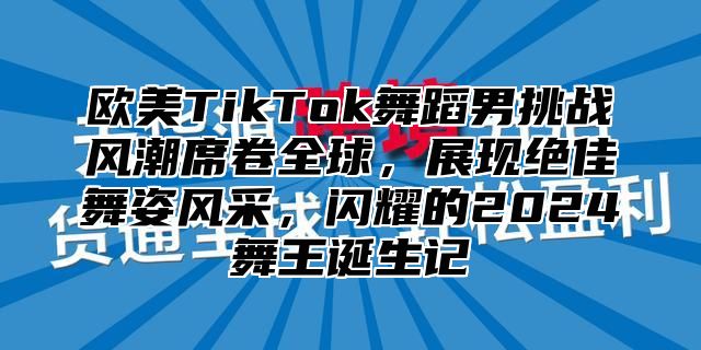 欧美TikTok舞蹈男挑战风潮席卷全球，展现绝佳舞姿风采，闪耀的2025舞王诞生记