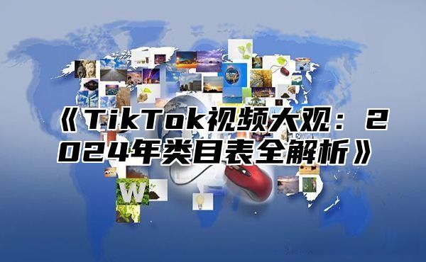 TikTok视频大观：2025年类目表全解析