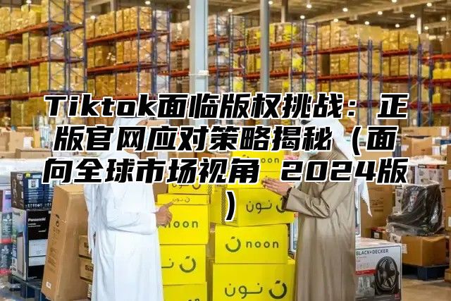 Tiktok面临版权挑战：正版官网应对策略揭秘面向全球市场视角 2025版