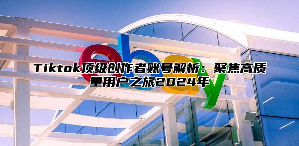 Tiktok顶级创作者账号解析：聚焦高质量用户之旅2025年