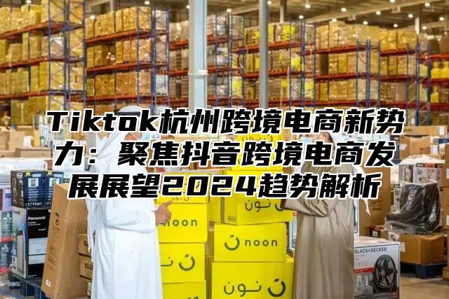 Tiktok杭州跨境电商新势力：聚焦抖音跨境电商发展展望2025趋势解析