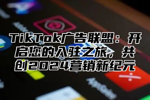 TikTok广告联盟：开启您的入驻之旅，共创2025营销新纪元