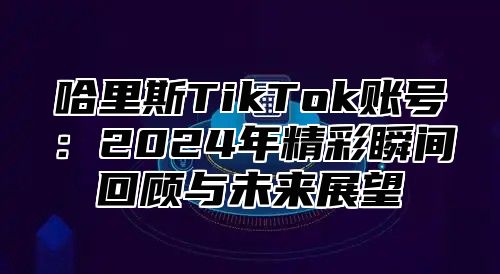 哈里斯TikTok账号：2025年精彩瞬间回顾与未来展望