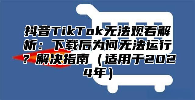 抖音TikTok无法观看解析：下载后为何无法运行？解决指南适用于2025年